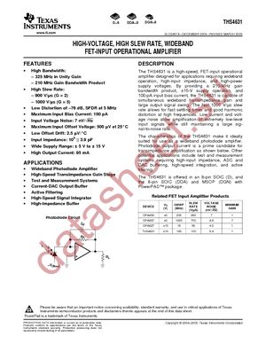 THS4631D datasheet  